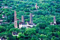 Qiang Towers in village above Danba