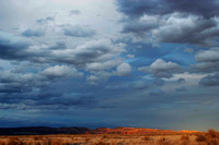 Sunset on the road between Moab and Monticello