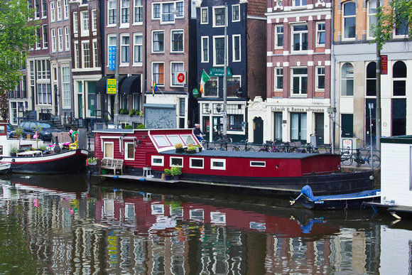 house boat, Amstel river